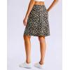 imageG Gradual Womens 20 Knee Length Golf Skirt Skort 4 Side Pockets Stretch High Waisted Tummy Control Skirt with ShortLeopard