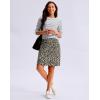 imageG Gradual Womens 20 Knee Length Golf Skirt Skort 4 Side Pockets Stretch High Waisted Tummy Control Skirt with ShortLeopard