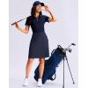 imageG Gradual Womens 20 Knee Length Golf Skirt Skort 4 Side Pockets Stretch High Waisted Tummy Control Skirt with ShortNavy
