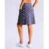 imageG Gradual Womens 20 Knee Length Golf Skirt Skort 4 Side Pockets Stretch High Waisted Tummy Control Skirt with ShortNavy Circle