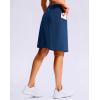 imageG Gradual Womens 20 Knee Length Golf Skirt Skort 4 Side Pockets Stretch High Waisted Tummy Control Skirt with ShortOcean Blue
