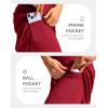 imageG Gradual Womens 20 Knee Length Golf Skirt Skort 4 Side Pockets Stretch High Waisted Tummy Control Skirt with ShortRed