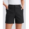 imageG Gradual Womens 5 Golf Hiking Shorts with Deep Pockets Stretchy Outdoor Womens Shorts Dressy Casual Walking TravelBlack