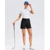 imageG Gradual Womens 5 Golf Hiking Shorts with Deep Pockets Stretchy Outdoor Womens Shorts Dressy Casual Walking TravelBlack