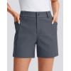 imageG Gradual Womens 5 Golf Hiking Shorts with Deep Pockets Stretchy Outdoor Womens Shorts Dressy Casual Walking TravelDeep Grey