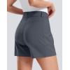 imageG Gradual Womens 5 Golf Hiking Shorts with Deep Pockets Stretchy Outdoor Womens Shorts Dressy Casual Walking TravelDeep Grey