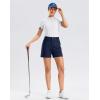 imageG Gradual Womens 5 Golf Hiking Shorts with Deep Pockets Stretchy Outdoor Womens Shorts Dressy Casual Walking TravelNavy Blue