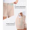 imageG Gradual Womens 5 Golf Hiking Shorts with Deep Pockets Stretchy Outdoor Womens Shorts Dressy Casual Walking TravelOatmeal Khaki