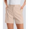 imageG Gradual Womens 5 Golf Hiking Shorts with Deep Pockets Stretchy Outdoor Womens Shorts Dressy Casual Walking TravelOatmeal Khaki