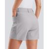 imageG Gradual Womens 5 Golf Hiking Shorts with Deep Pockets Stretchy Outdoor Womens Shorts Dressy Casual Walking TravelSleet