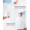 imageG Gradual Womens 5 Golf Hiking Shorts with Deep Pockets Stretchy Outdoor Womens Shorts Dressy Casual Walking TravelWhite
