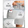 imageG Gradual Womens Hiking Shorts 2 Zipper Pockets Quick Dry Lightweigh 9 Bermuda Cargo Shorts Water Resistant Athletic GolfBright Grey