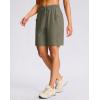 imageG Gradual Womens Hiking Shorts 2 Zipper Pockets Quick Dry Lightweigh 9 Bermuda Cargo Shorts Water Resistant Athletic GolfSage Grey Green