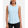 imageG Gradual Womens Sleeveless Workout Tops Lightweight High Neck Tennis Yoga Shirts Running Athletic Tank Tops for WomenBlue Linen