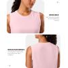 imageG Gradual Womens Sleeveless Workout Tops Lightweight High Neck Tennis Yoga Shirts Running Athletic Tank Tops for WomenPink