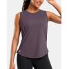 imageG Gradual Womens Sleeveless Workout Tops Lightweight High Neck Tennis Yoga Shirts Running Athletic Tank Tops for WomenPurple Grey