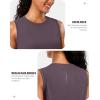 imageG Gradual Womens Sleeveless Workout Tops Lightweight High Neck Tennis Yoga Shirts Running Athletic Tank Tops for WomenPurple Grey