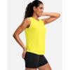 imageG Gradual Womens Sleeveless Workout Tops Lightweight High Neck Tennis Yoga Shirts Running Athletic Tank Tops for WomenYellow