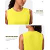 imageG Gradual Womens Sleeveless Workout Tops Lightweight High Neck Tennis Yoga Shirts Running Athletic Tank Tops for WomenYellow
