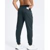 imageMens Cotton Fleece Lined Joggers with Zipper Pockets Athletic Workout Gym Lounge Sweatpants Winter Warm PantsDark Grey