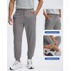 imageMens Cotton Fleece Lined Joggers with Zipper Pockets Athletic Workout Gym Lounge Sweatpants Winter Warm PantsDusty Grey