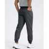 imageMens Cotton Fleece Lined Joggers with Zipper Pockets Athletic Workout Gym Lounge Sweatpants Winter Warm PantsHeather Dull Grey