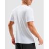imageMens Workout Breathable TShirts Dry Fit UPF 50 Sun Shirts Lightweight Cooling Tee for Athletic Running HikingWhite