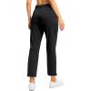 imageWomens Golf Pants with Zipper Pockets 78 Stretch Sweatpants Casual Athletic Work Ankle Pants for WomenBlack