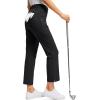 imageWomens Golf Pants with Zipper Pockets 78 Stretch Sweatpants Casual Athletic Work Ankle Pants for WomenBlack
