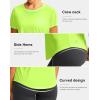 imageWomens Short Sleeve Workout Shirts UPF 50 Sun Protection TShirts Quick Dry Breathable Gym Running Hiking Tops for WomenBright Green