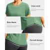 imageWomens Short Sleeve Workout Shirts UPF 50 Sun Protection TShirts Quick Dry Breathable Gym Running Hiking Tops for WomenGreen