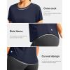 imageWomens Short Sleeve Workout Shirts UPF 50 Sun Protection TShirts Quick Dry Breathable Gym Running Hiking Tops for WomenNavy