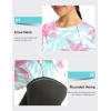 imageWomens UPF 50 Sun Shirt Long Sleeve UV Shirts Rash Guard Lightweight Quick Dry Workout Hiking Tops for WomenPink Tree