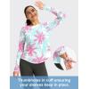 imageWomens UPF 50 Sun Shirt Long Sleeve UV Shirts Rash Guard Lightweight Quick Dry Workout Hiking Tops for WomenPink Tree