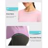imageWomens UPF 50 Sun Shirt Long Sleeve UV Shirts Rash Guard Lightweight Quick Dry Workout Hiking Tops for WomenPinkPurple Gradient