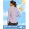 imageWomens UPF 50 Sun Shirt Long Sleeve UV Shirts Rash Guard Lightweight Quick Dry Workout Hiking Tops for WomenPurple Swamplands