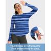 imageWomens UPF 50 Sun Shirt Long Sleeve UV Shirts Rash Guard Lightweight Quick Dry Workout Hiking Tops for WomenRipple Blue