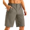 imageG GRADUAL Mens Shorts 11 Lightweight Casual Golf Shorts for Men Hiking Work Outdoor Stretch QuickDry with 3 Zipper PocketsStone Grey