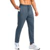 imageG Gradual 303234 Inseam Tall Mens Sweatpants with Zipper Pockets Stretch Golf Workout Pants for Men Casual AthleticDusty Blue