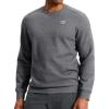 imageG Gradual Mens Fleece Lined Crewneck Sweatshirt Midweight Regular Fit Athletic Workout Warm Pullover Sweater ShirtsGrey