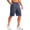 imageG Gradual Mens Golf Shorts 11 Long with 4 Pockets Lightweight Knee Length Elastic Waist Quick Dry Casual Dress Work ShortsDusty Blue
