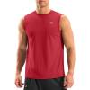 imageG Gradual Sleeveless Shirts for Men Workout Tank Tops Moisture Wicking Mens Muscle Shirt for Gym Beach Summer CasualRed
