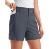 imageG Gradual Womens 5 Golf Hiking Shorts with Deep Pockets Stretchy Outdoor Womens Shorts Dressy Casual Walking TravelDeep Grey