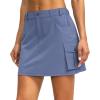 imageG Gradual Womens Skort 5 Pockets Cargo Skirt Golf Skirts Skorts for Women Casual Summer Hiking Stone Blue XXLarge
