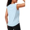 imageG Gradual Womens Sleeveless Workout Tops Lightweight High Neck Tennis Yoga Shirts Running Athletic Tank Tops for WomenBlue Linen