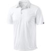 imageMens Golf Shirt Jacquard Short Sleeve Dry Fit Moisture Wicking Performance Athletic Summer Collared Polo Shirts for MenWhite