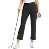 imageWomens Golf Pants with Zipper Pockets 78 Stretch Sweatpants Casual Athletic Work Ankle Pants for WomenBlack