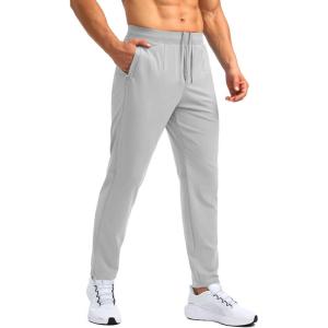 imageG Gradual 303234 Inseam Tall Mens Sweatpants with Zipper Pockets Stretch Golf Workout Pants for Men Casual AthleticGull Gray