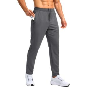 imageG Gradual 303234 Inseam Tall Mens Sweatpants with Zipper Pockets Stretch Golf Workout Pants for Men Casual AthleticInk Grey