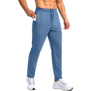 imageG Gradual 303234 Inseam Tall Mens Sweatpants with Zipper Pockets Stretch Golf Workout Pants for Men Casual AthleticSlate Blue